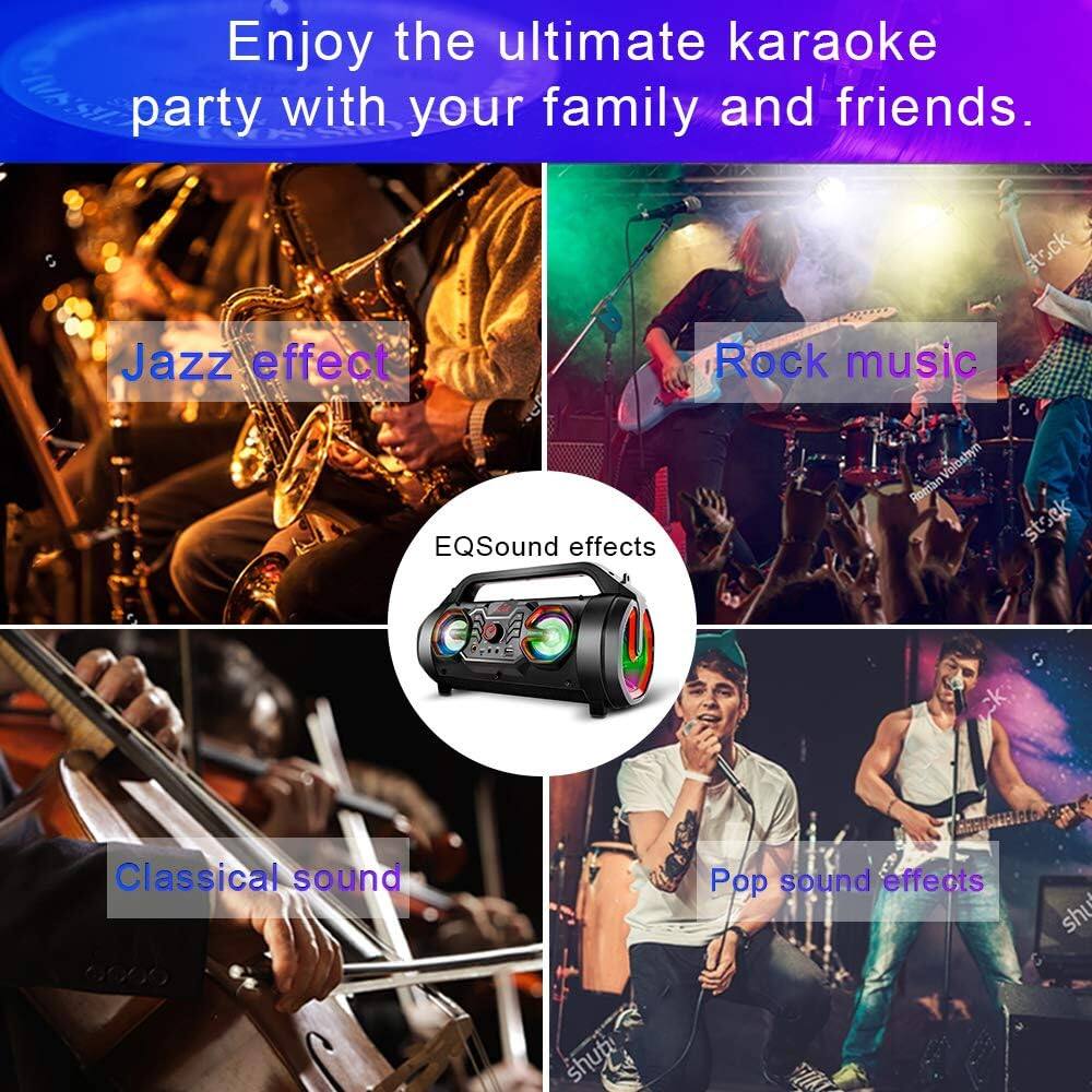 Enjoy the ultimate karaoke party with your family and friends.

- Jazz effect
- Rock music
- EQSound effects
- Classical sound
- Pop sound effects
