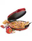 Front. Betty Crocker - BETTY CROCKER Pizza Maker, Red - Red.