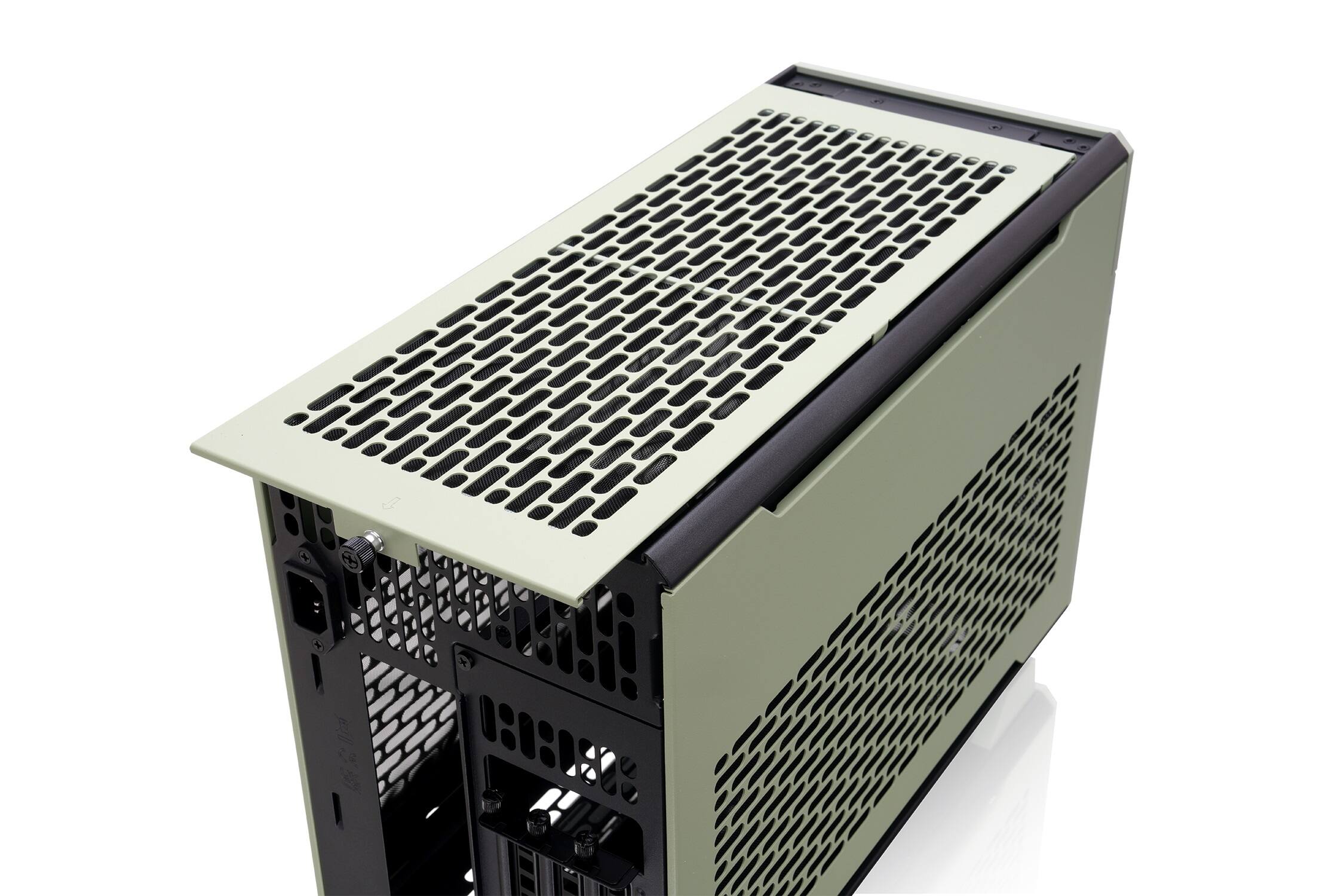 I cannot group or correct the text "L cED 0:0:080" as it does not appear to be related to the image of the computer tower.