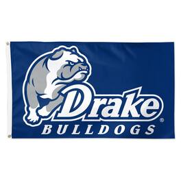 WinCraft - Drake Bulldogs 3' x 5' Single-Sided Deluxe Mascot Flag - Multicolor