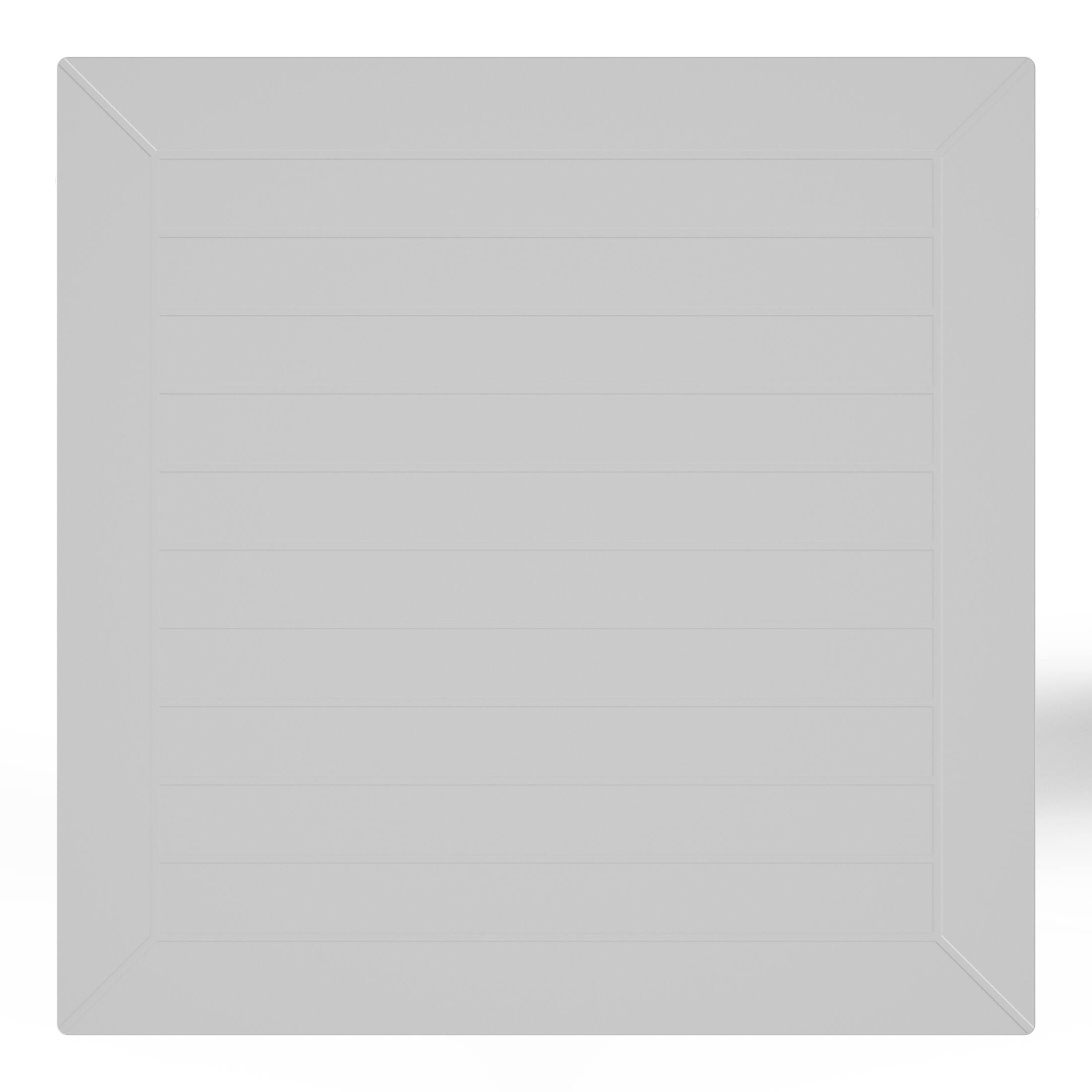 Alt View 2. WestinTrends - WestinTrends Playa 31.5" Square Outdoor Plastic Resin Patio Dining Table for 4 - Gray.