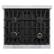 Alt View 6. ZLINE - ZLINE 30 in. Classic Gas Rangetop with 4 Burners and Porcelain Cooktop in Stainless Steel - Stainless Steel.