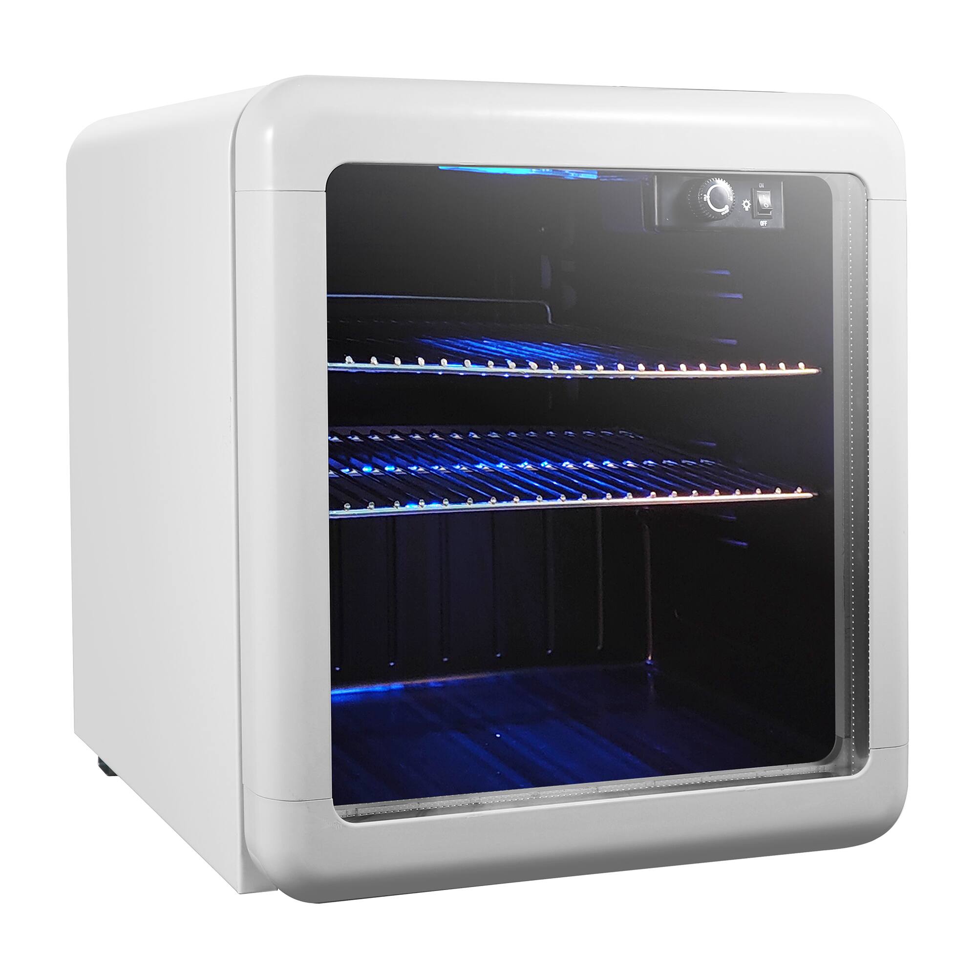 Alt View 4. Magic Chef - 1.7-Cu. Ft. Retro Beverage Cooler - White.