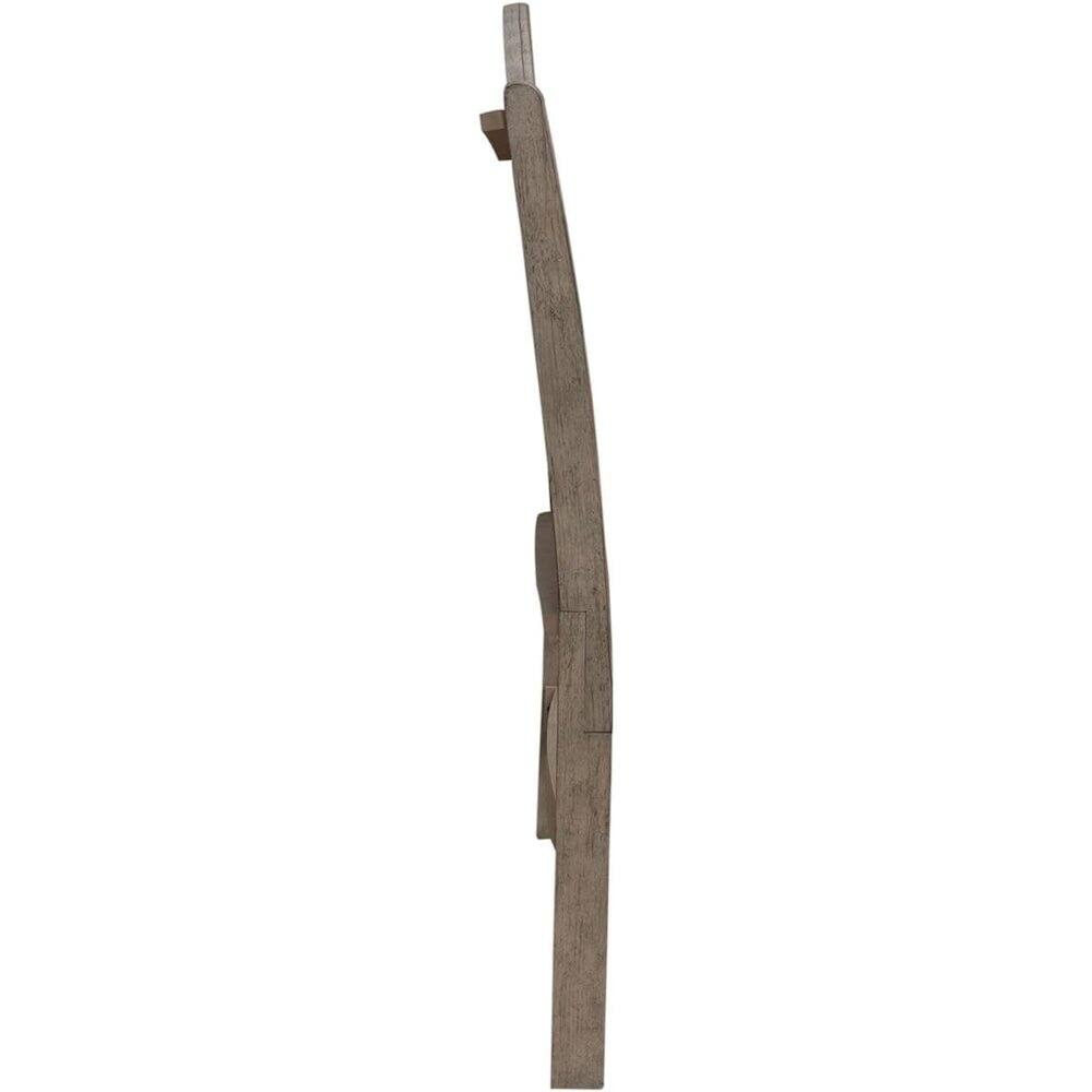 Angle. Liberty Furniture Industries - Avalon Queen Panel Headboard with Oak Wood Frame - Burnished Beige - Burnished Beige.