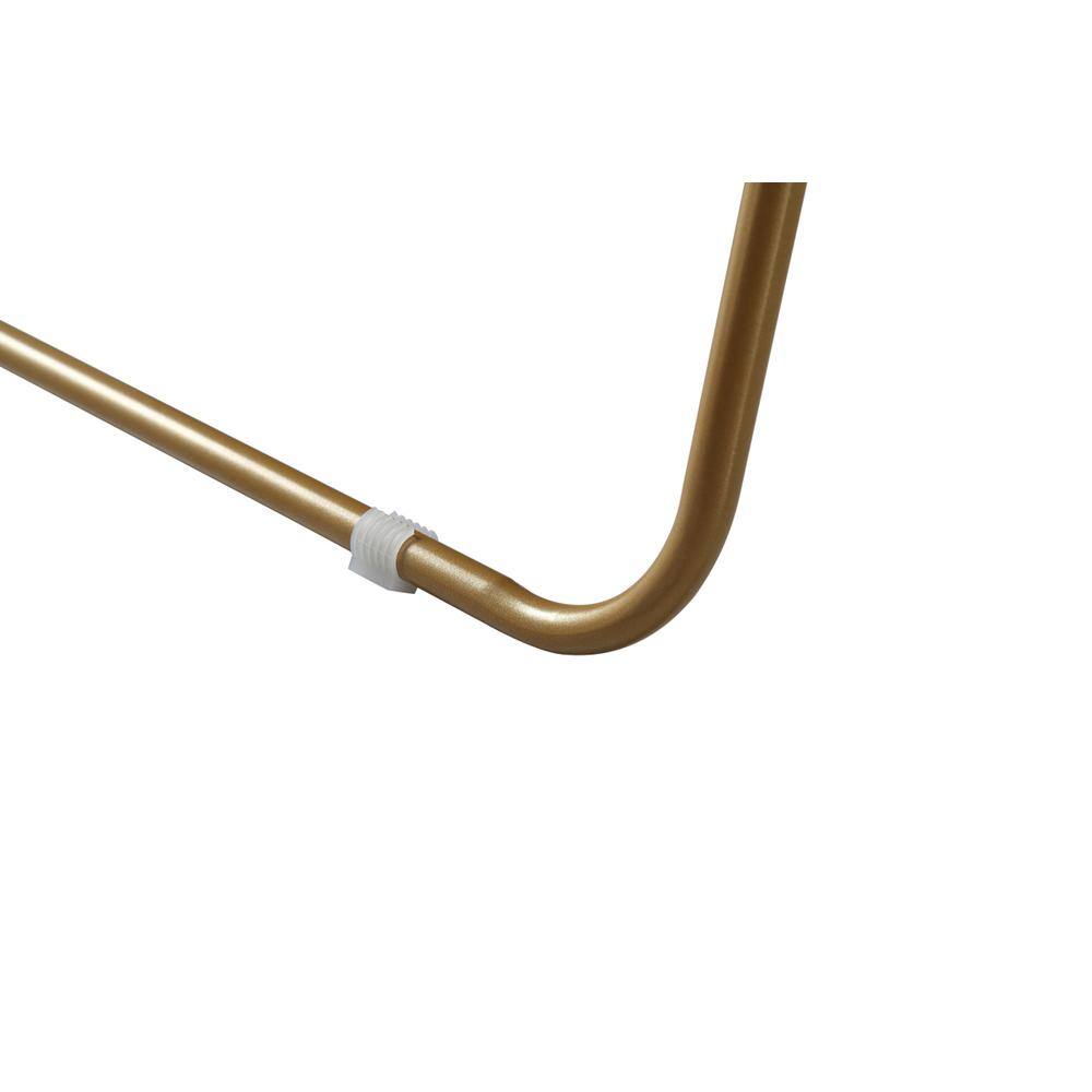 Back. Elegant Decor - Soft Corner Metal Rectangle Full Length Mirror 30x60 Inch in Brass - Brass.