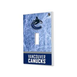 Keyscaper - Vancouver Canucks Wordmark Single Toggle Lightswitch Plate - Multicolor