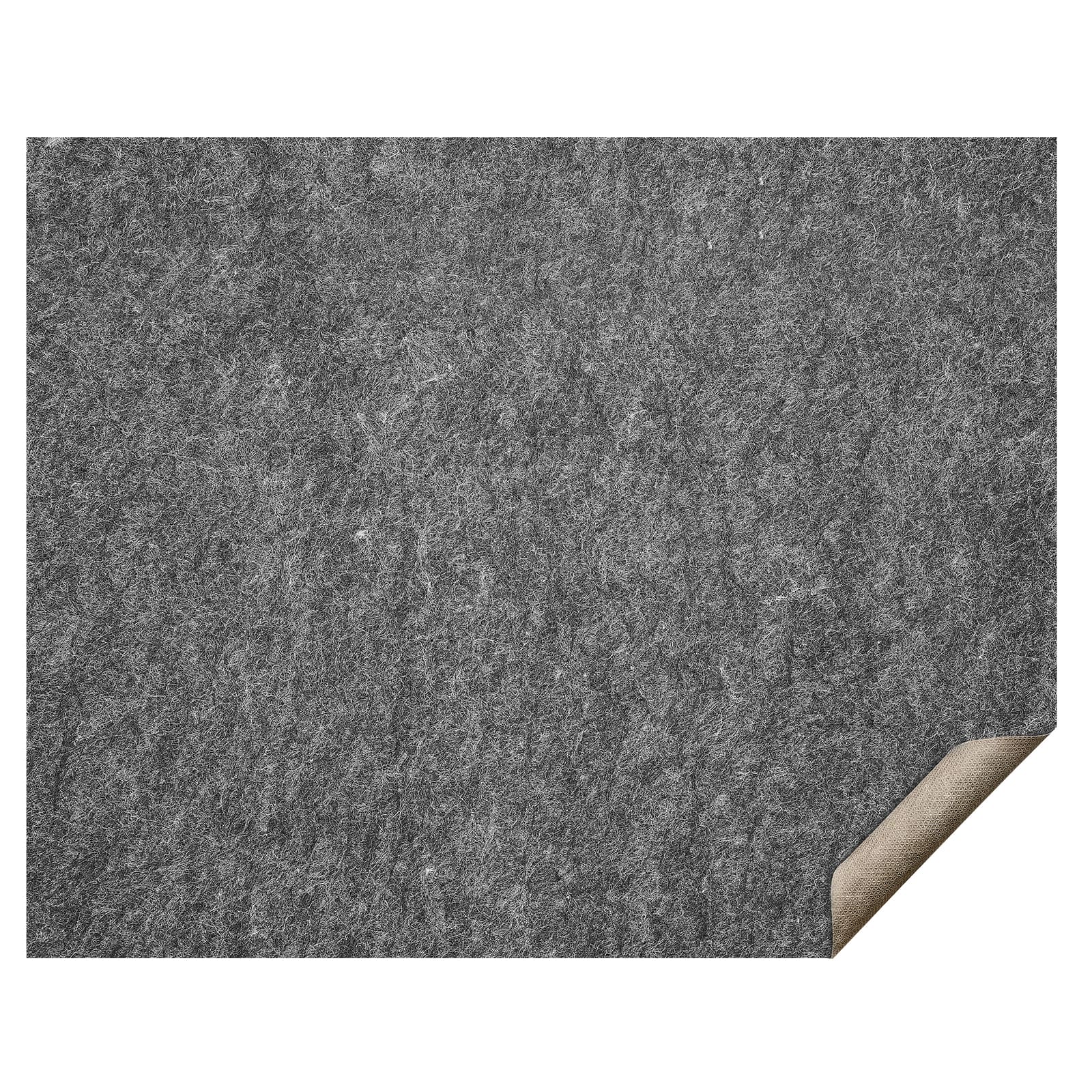 VEVOR - Slip-Resistant Rug Pad, Protective Cushioning Carpet Pad, 8' x 10', 1/4"Thick, Dual Surface, Polyester Felt + Latex - Gray (Felt) + Brown (Latex)