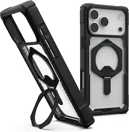 URBAN ARMOR GEAR UAG Designed for iPhone 17 Pro Max Case with Kickstand Plasma XTE - Black/Clear