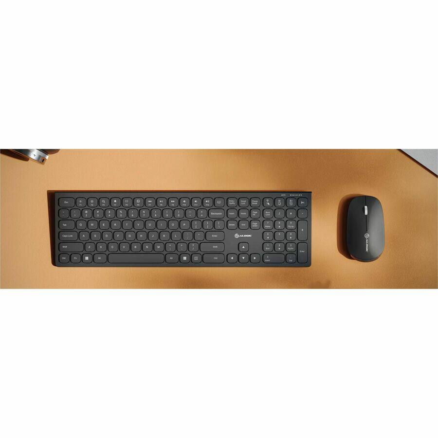Alt View 1. Alogic - Alogic Echelon USB-C Rechargeable Wireless Mouse and Keyboard for Windows - USB Type A Wireless Bluetooth/RF 5.0 2.40 - Unknown.