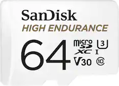 SanDisk HIGH ENDURANCE microSDXC I 64GB V30 C10