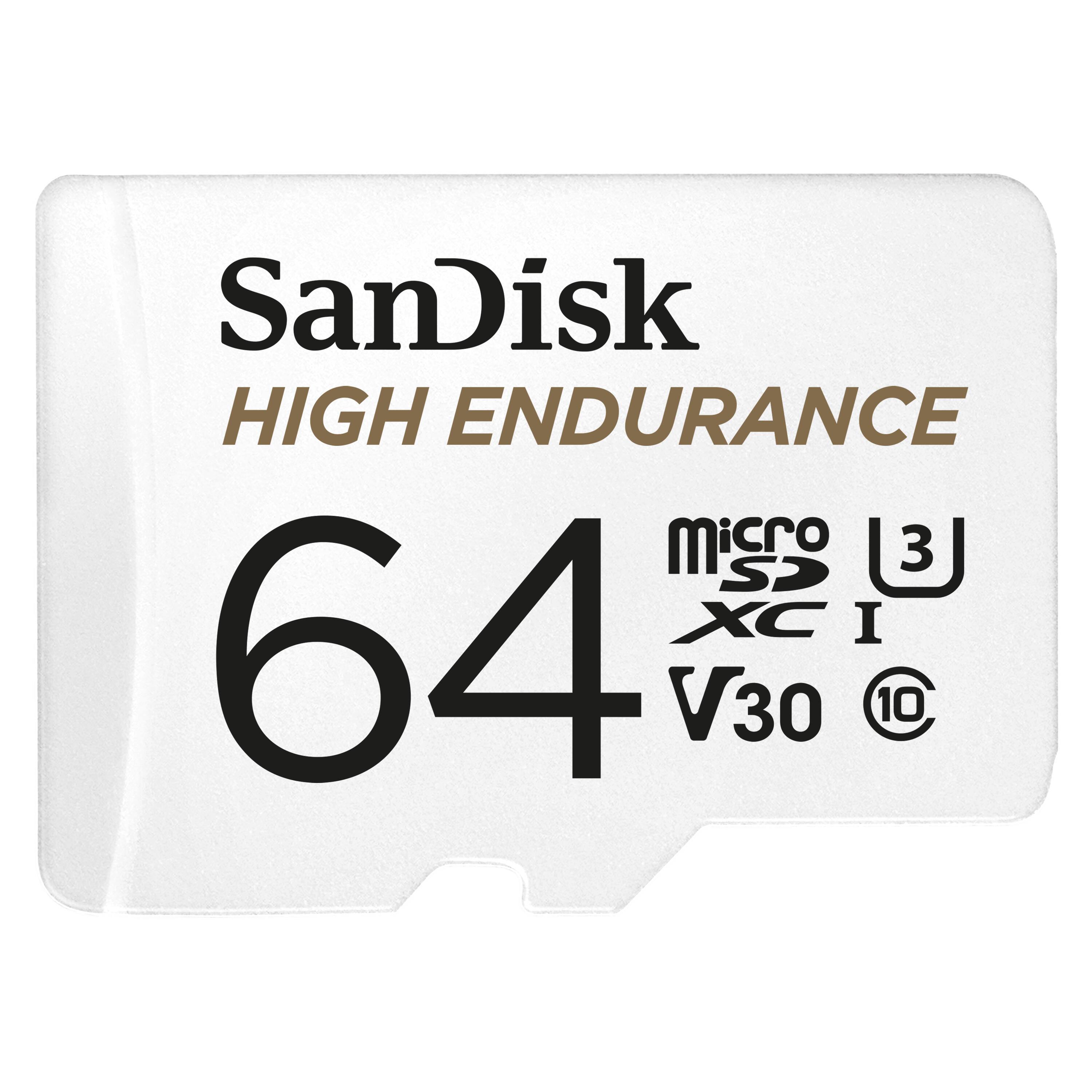 SanDisk HIGH ENDURANCE microSDXC I 64GB V30 C10