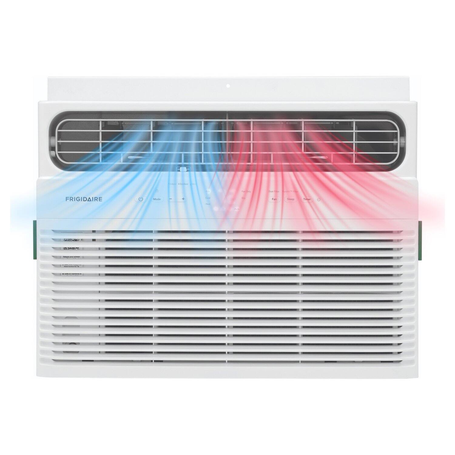 Alt View 4. Frigidaire - Frigidaire 115V 8,000 BTU 350 Sq. Ft. Smart Window Air Conditioner with 3,500 BTU Heater - White.