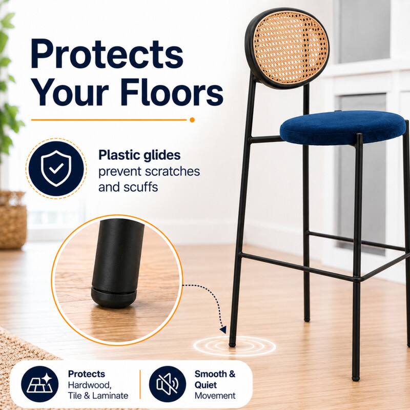 Protects Your Floors

Plastic glides prevent scratches and scuffs

Protects Hardwood, Tile & Laminate

Smooth & Quiet Movement