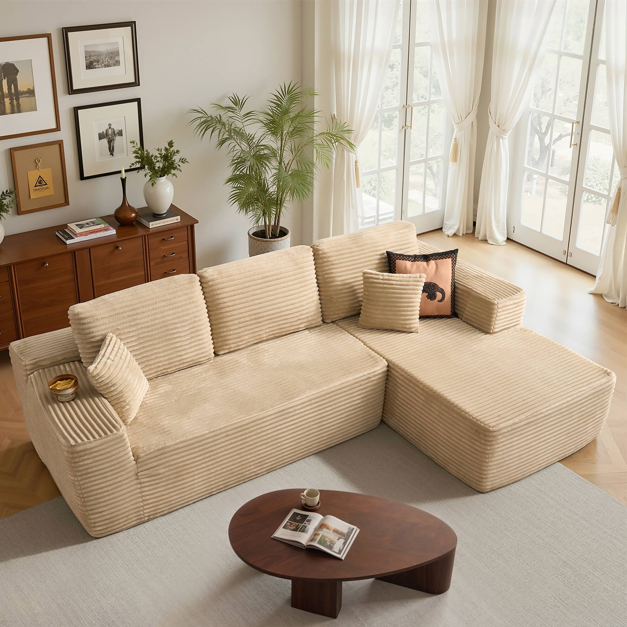 Beige(Plush Corduroy, Right Facing)