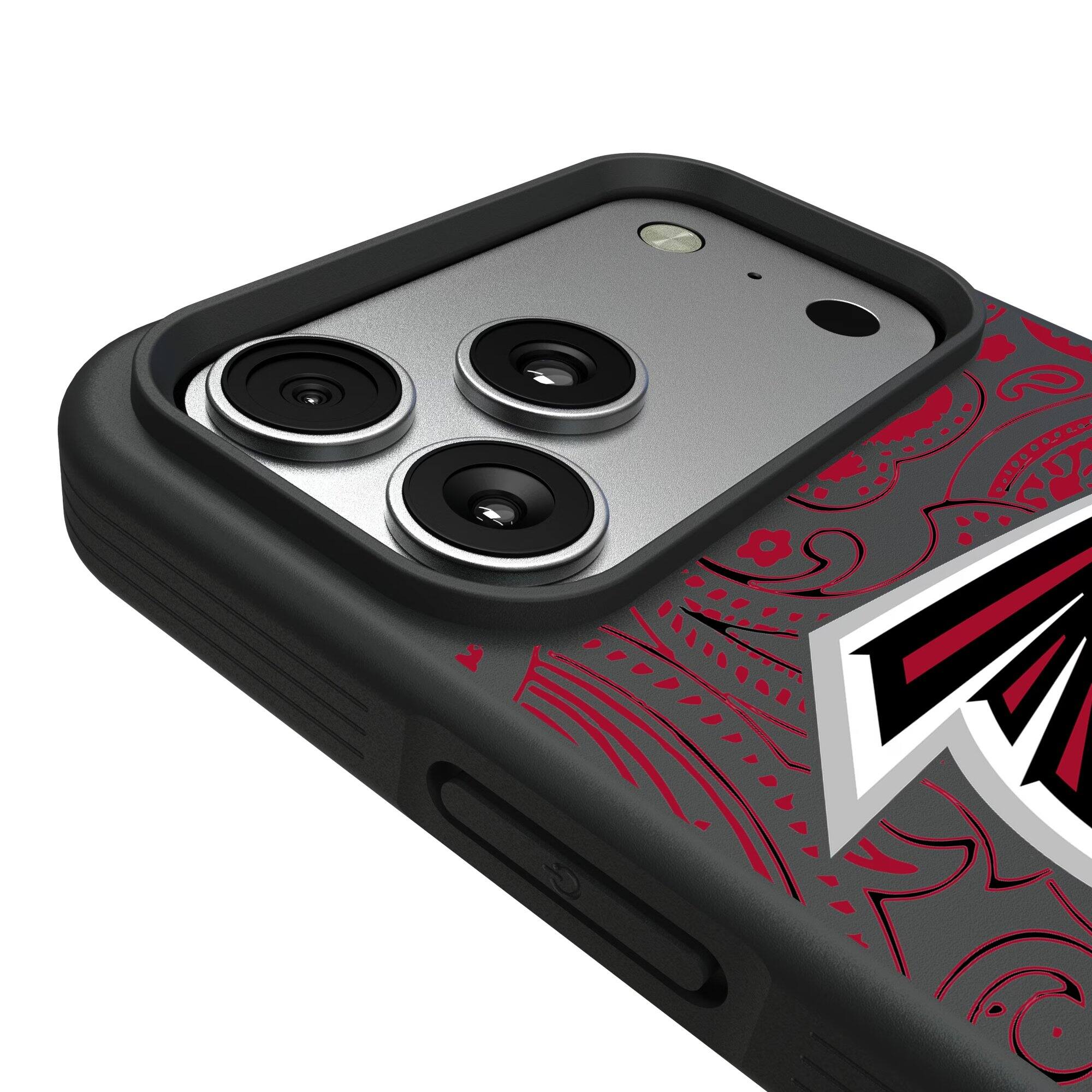Alt View 2. Keyscaper - Atlanta Falcons Bump Case with 8.2ft Drop Protection - 15 - Multicolor.