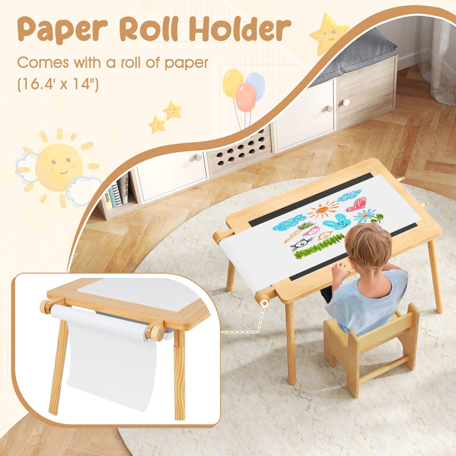 Paper Roll Holder Comes with a roll of paper (16.4" X 14").