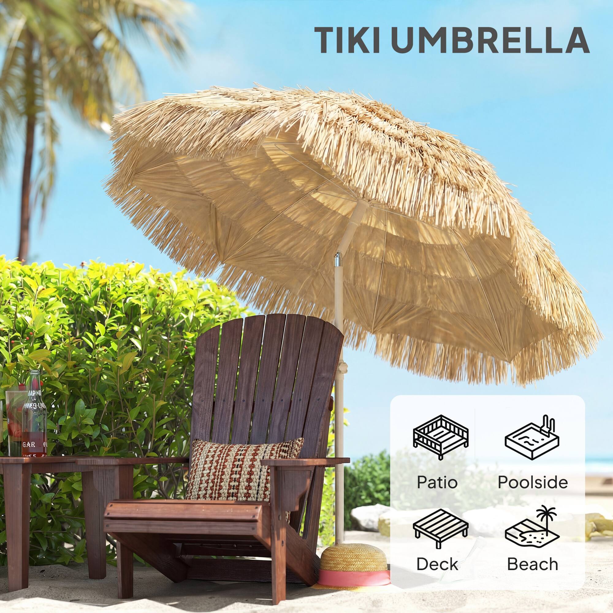 TIKI UMBRELLA

Patio Poolside Deck Beach