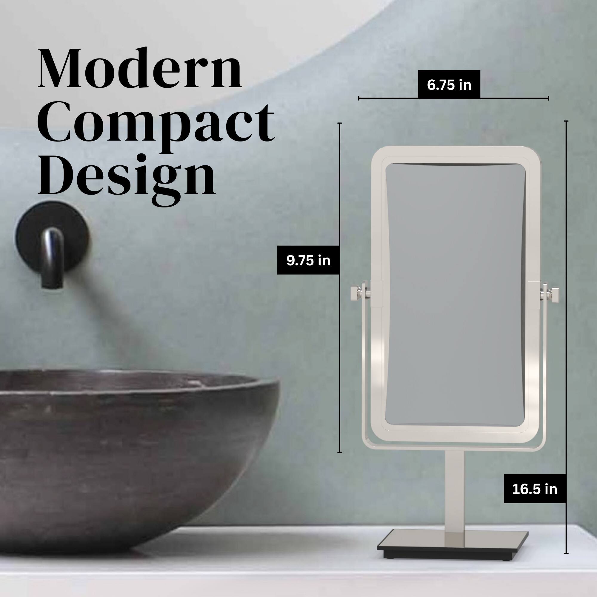 Modern Compact Design  
6.75 in  
9.75 in  
16.5 in