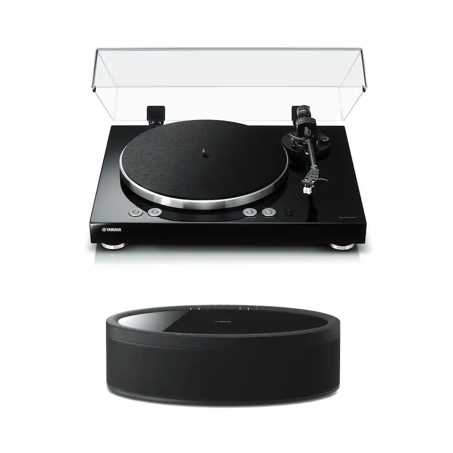Yamaha MusicCast Vinyl 500 Turntable with MusicCast 50 Wireless Speaker Black