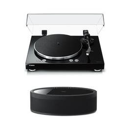 Yamaha - MusicCast Vinyl 500 Turntable with MusicCast 50 Wireless Speaker - Black