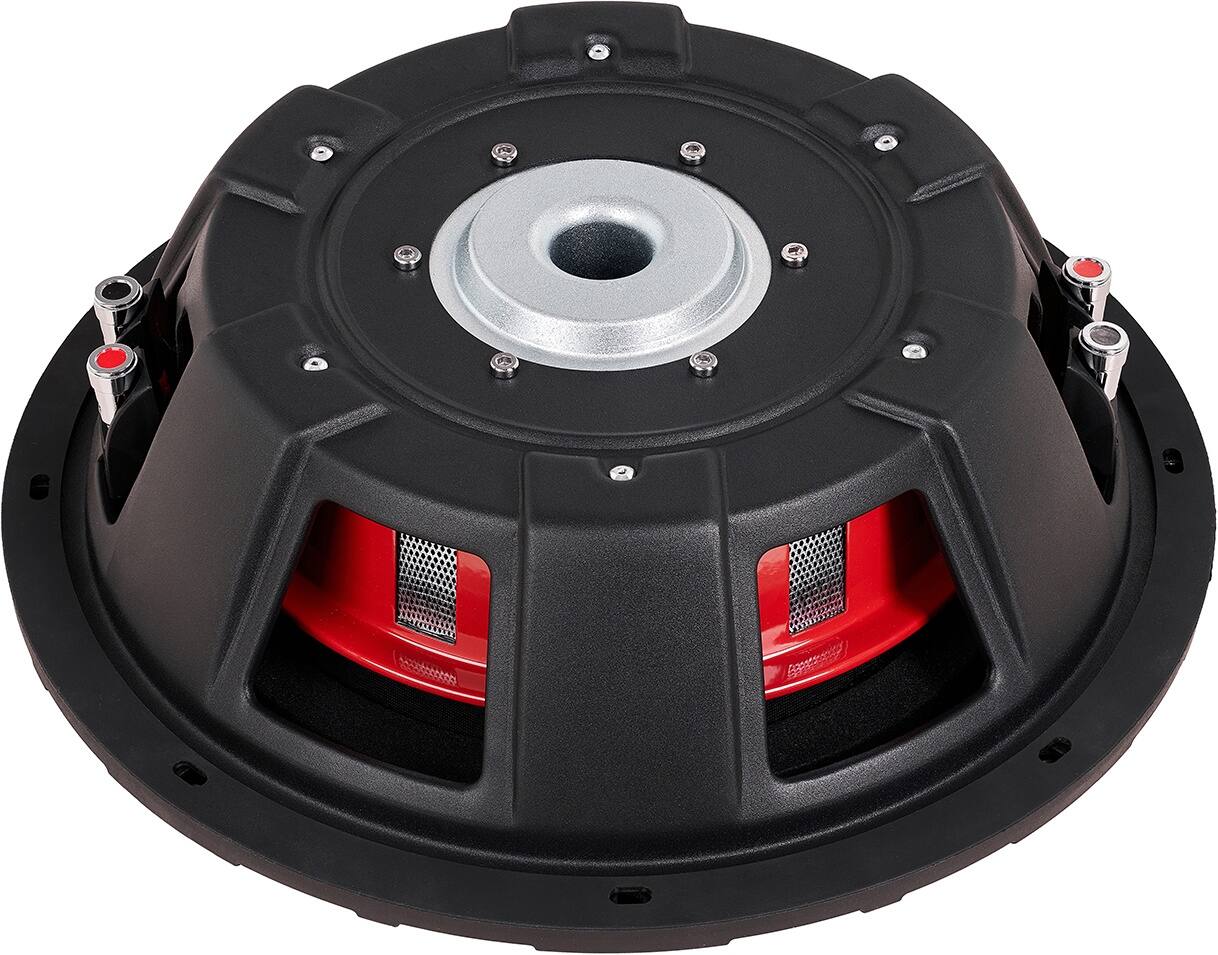 Back. MB Quart - Discus 12" 600W Dual-Voice Subwoofer - Red.