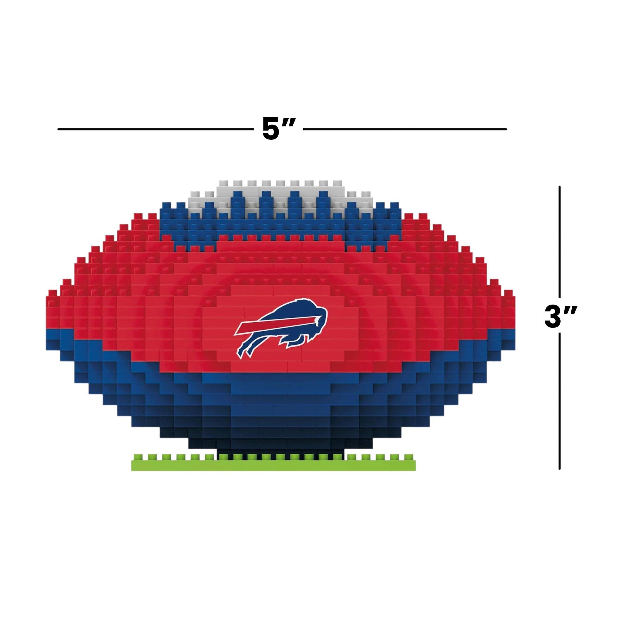 Alt View 4. Forever Collectibles - Buffalo Bills NFL BRXLZ Football 704-Piece Building Block Set - Red.