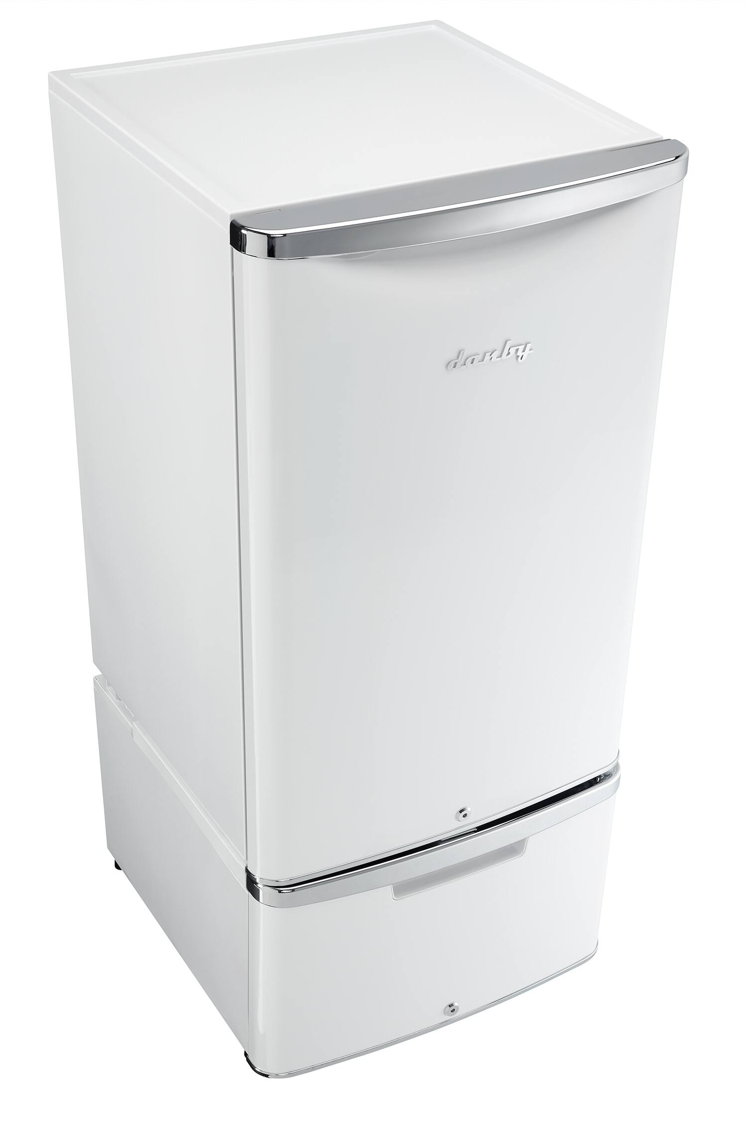 Alt View 7. Danby - ELEV8 Contemporary Classic Storage - Compact Fridge Pedestal - Pearl Metallic White.
