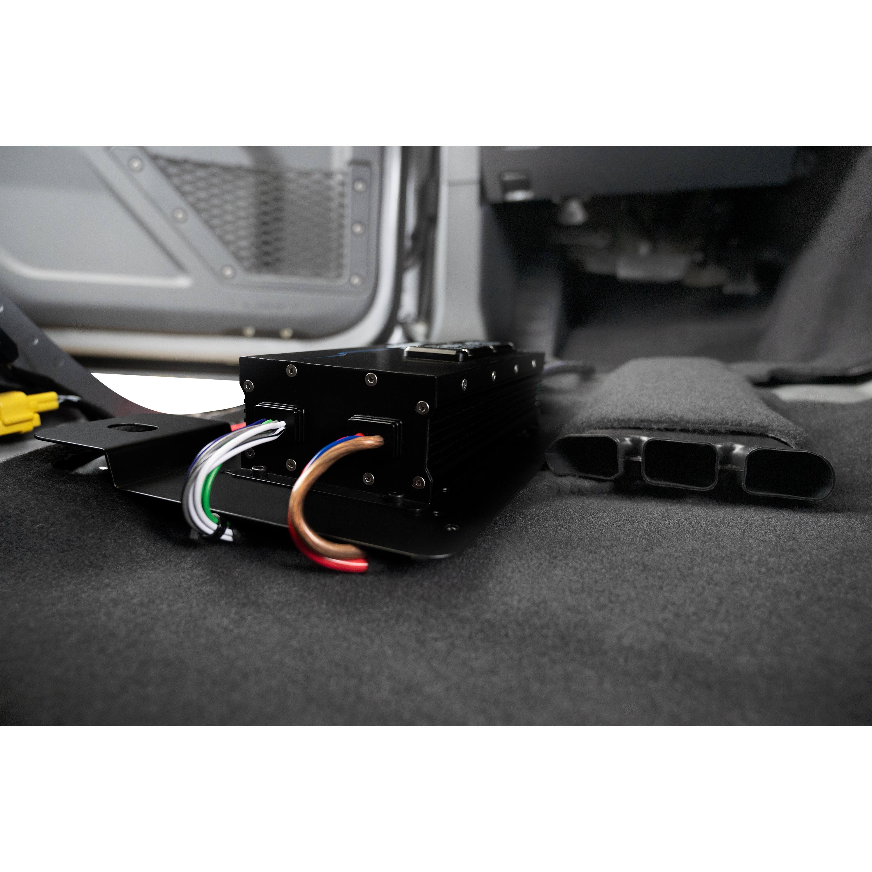 Alt View 15. Stinger - Driver Side Under-Seat Amplifier Mounting Bracket for Select Ford Bronco Vehicles - Black.