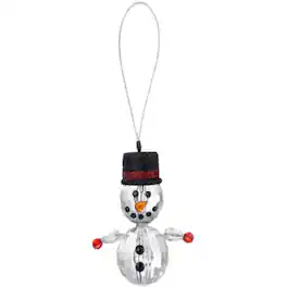 Ganz - Snowman Acrylic Christmas Tree Ornament 2.4 Inch - Clear
