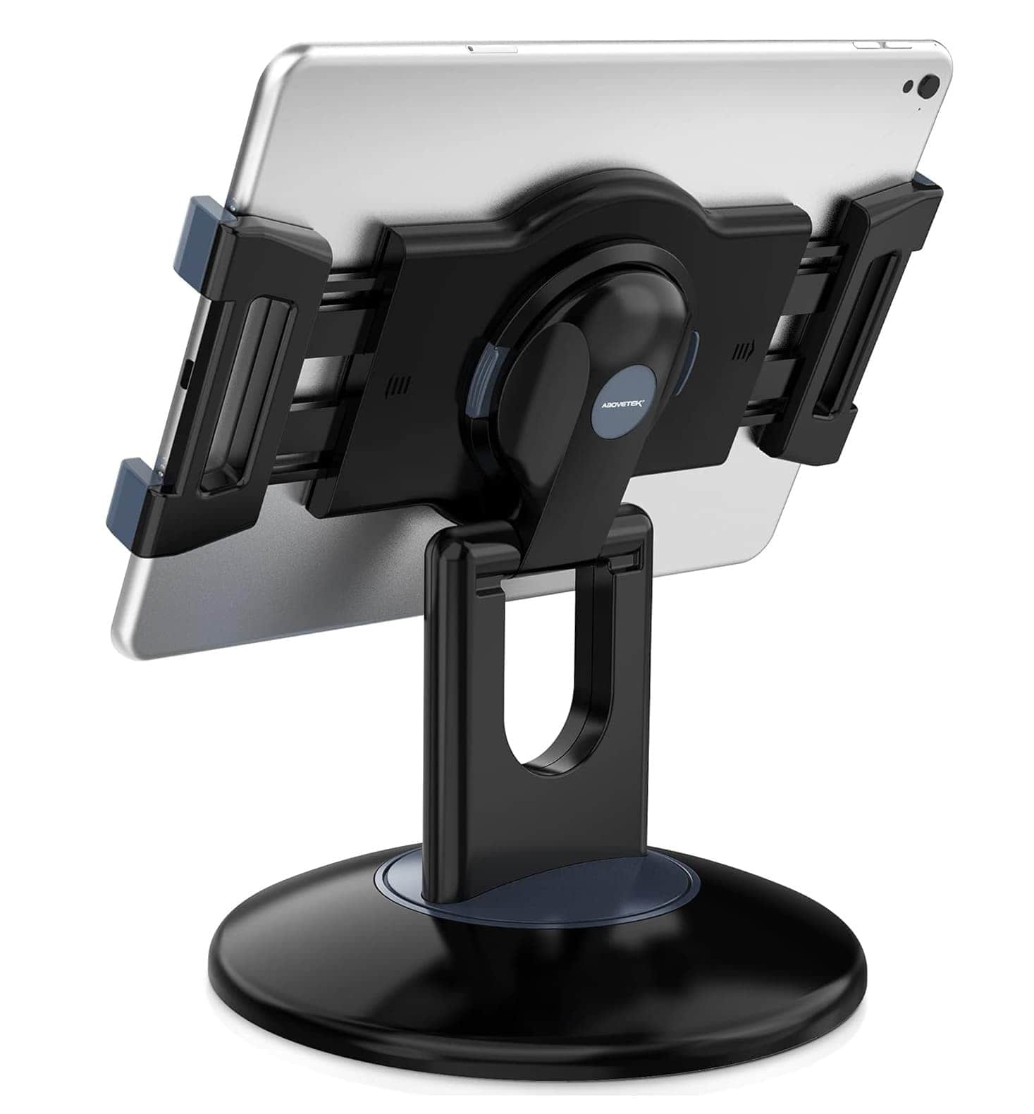 FINEAK - 360° Rotating Retail Kiosk POS Stand, Heavy Duty iPad Holder Fits 6-13" Tablets - Black