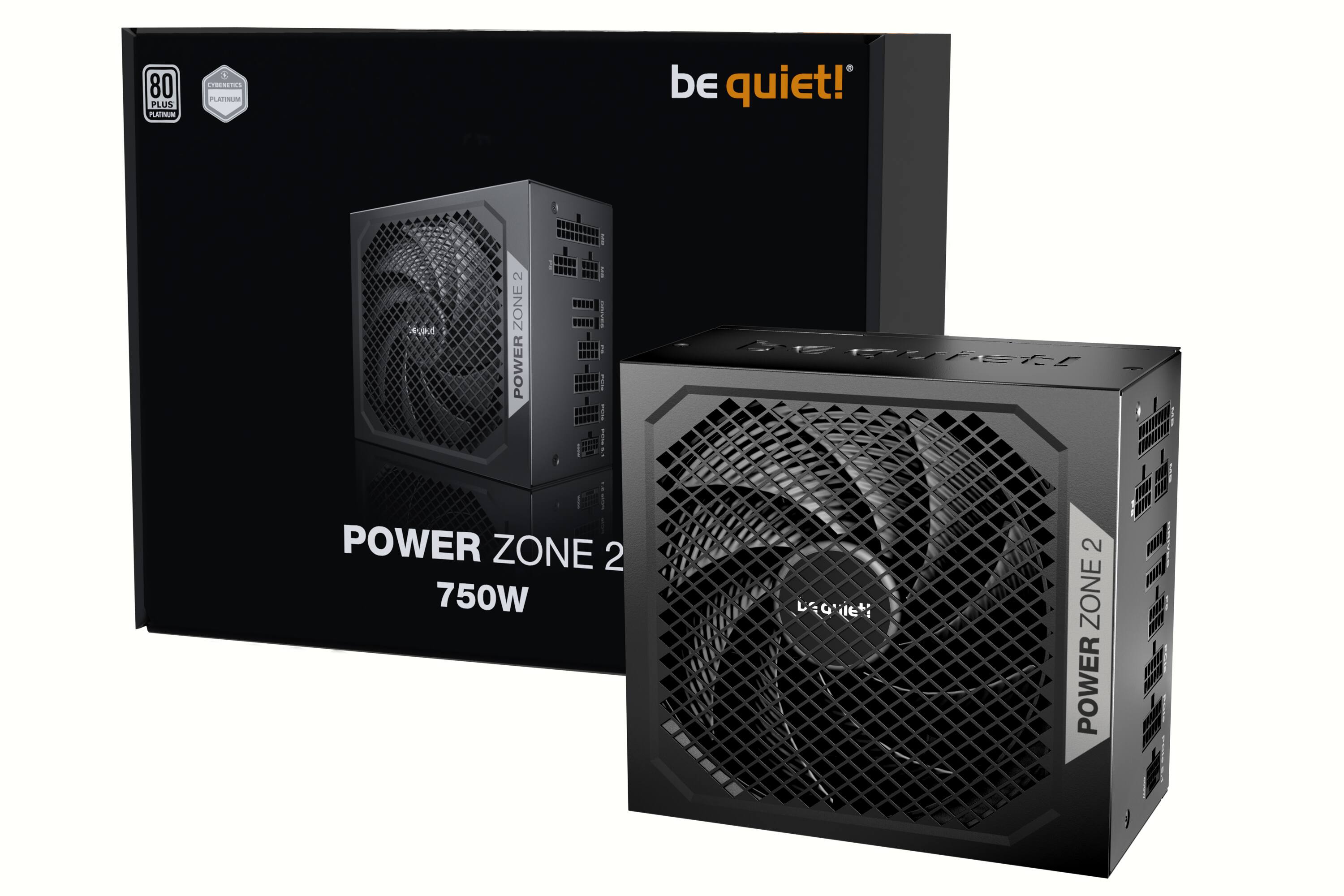 80 PLUS PLATINUM, be quiet! POWER ZONE 2, 750W