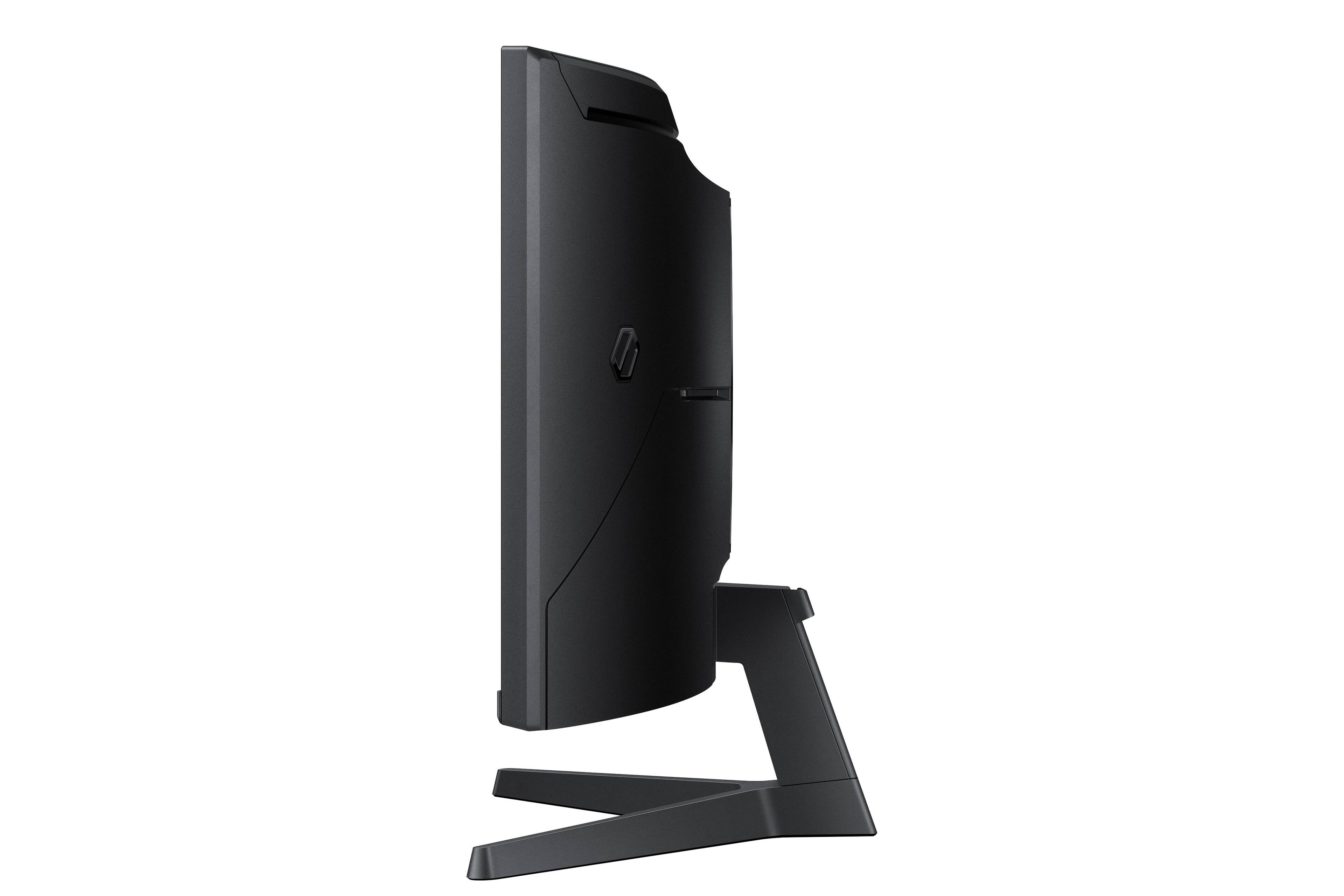 Alt View 19. Samsung - 34" Odyssey G5 (G55H) Ultra WQHD 180Hz 1ms AMD FreeSync Premium 1000R Curved Gaming Monitor with HDR10 - Black.