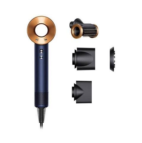 Angle. Dyson - Supersonic Hair Dryer HD15 - Prussian Blue/Rich Copper.