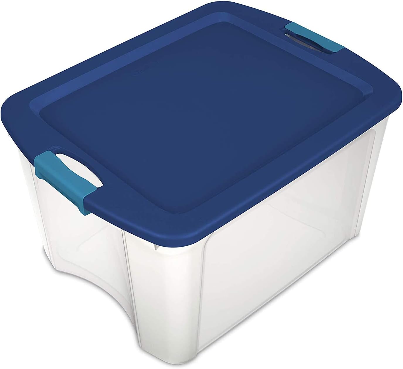 Alt View 5. Sterilite - Sterilite 18 Gallon Stackable Latch and Carry Storage Container, Clear (6 Pack) - Clear.