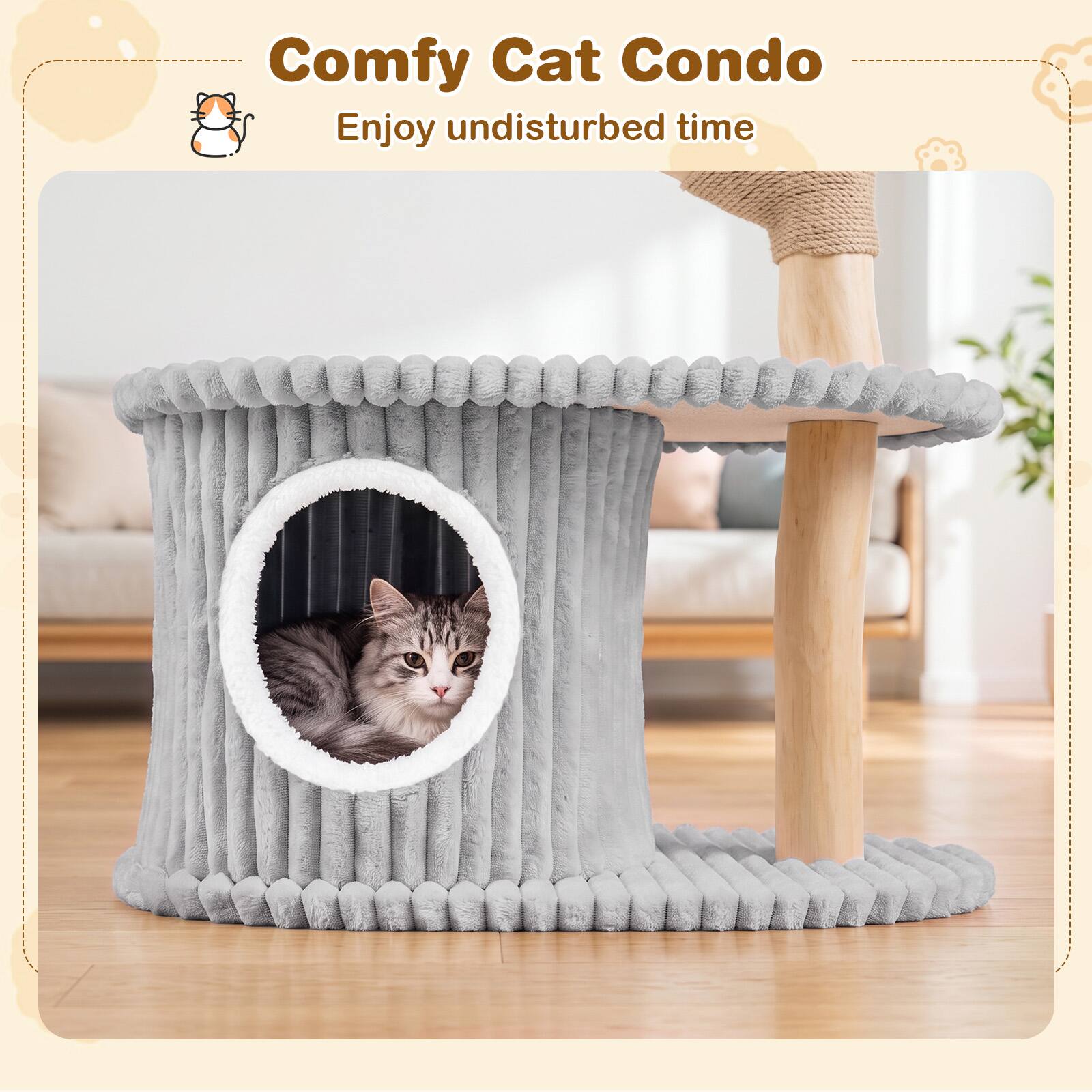Comfy Cat Condo  
Enjoy undisturbed time