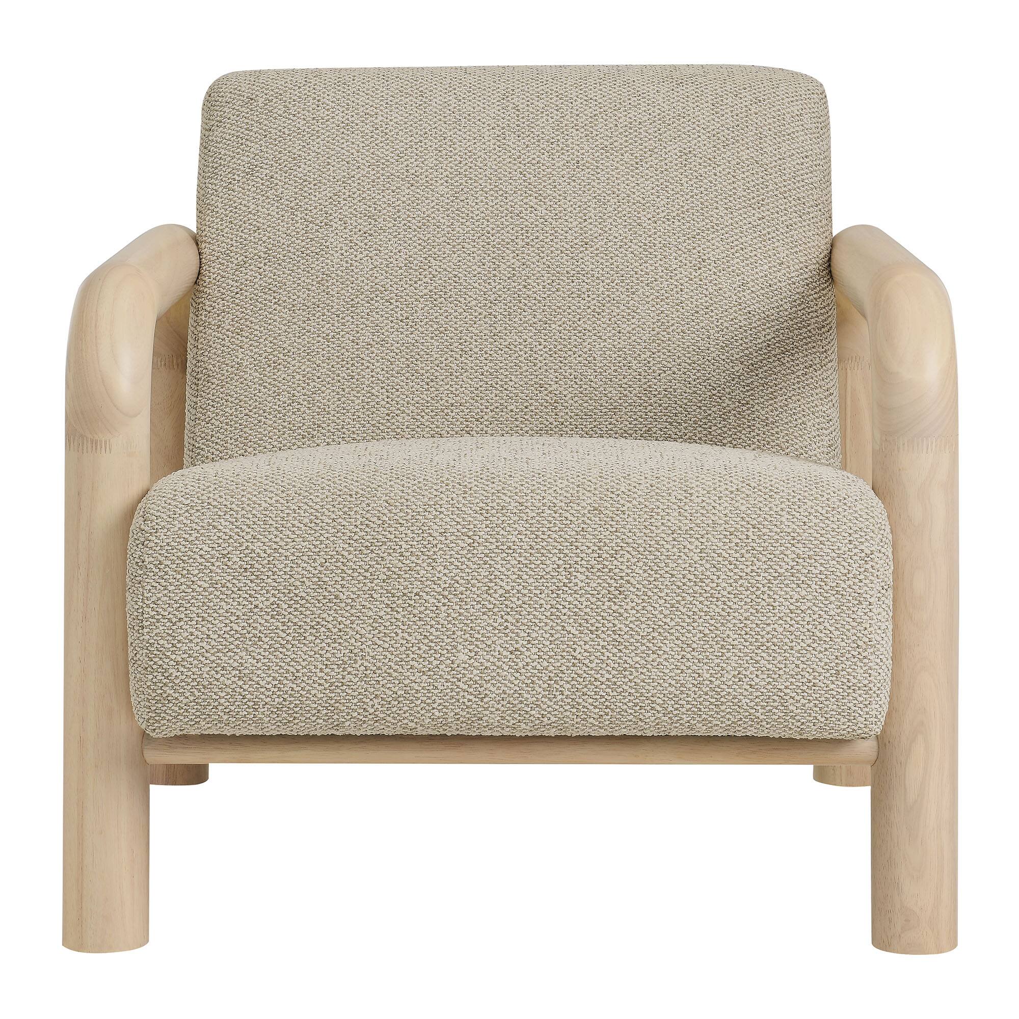 Alt View 4. Modway - Sereno Boucle Accent Chair by Modway - Marble Oak.