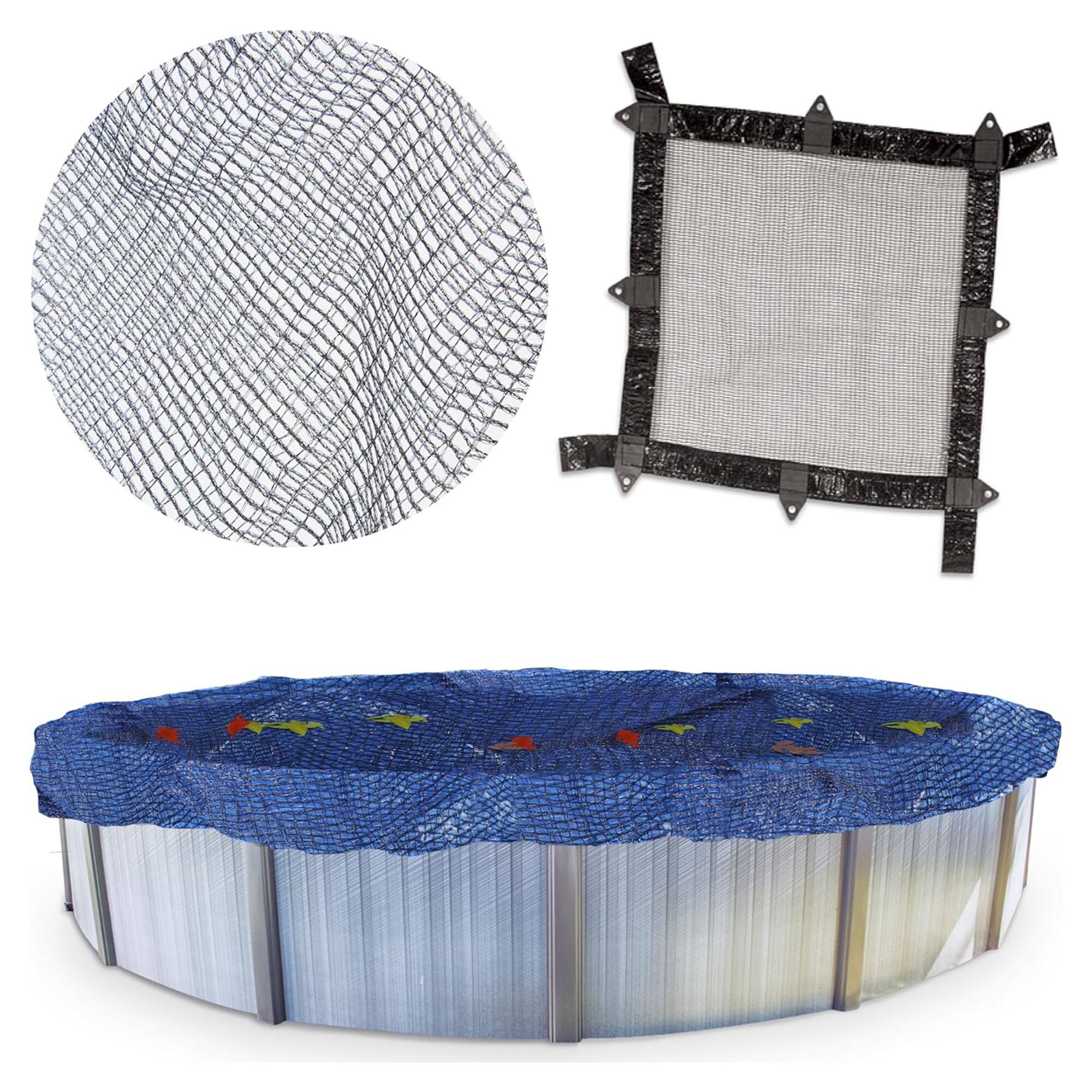 Front. Swimline - Swimline Hydrotools Leaf Net Winter Pool Cover for 33 Ft Above Ground Pools.