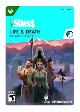 XBOX ONE The SIMS 4 LIFE & DEATH EXPANSION PACK TEEN RATING maxis Electronic Arts - T (Teen 13+)