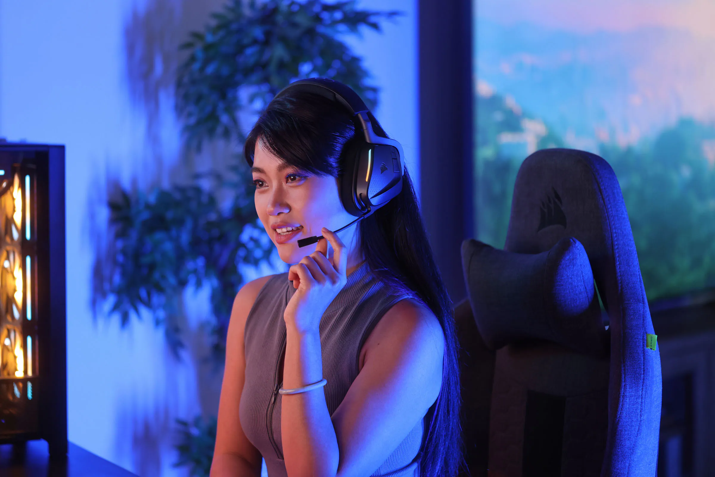 Alt View 12. CORSAIR - VOID v2 MAX WIRELESS Gaming Headset - Black.