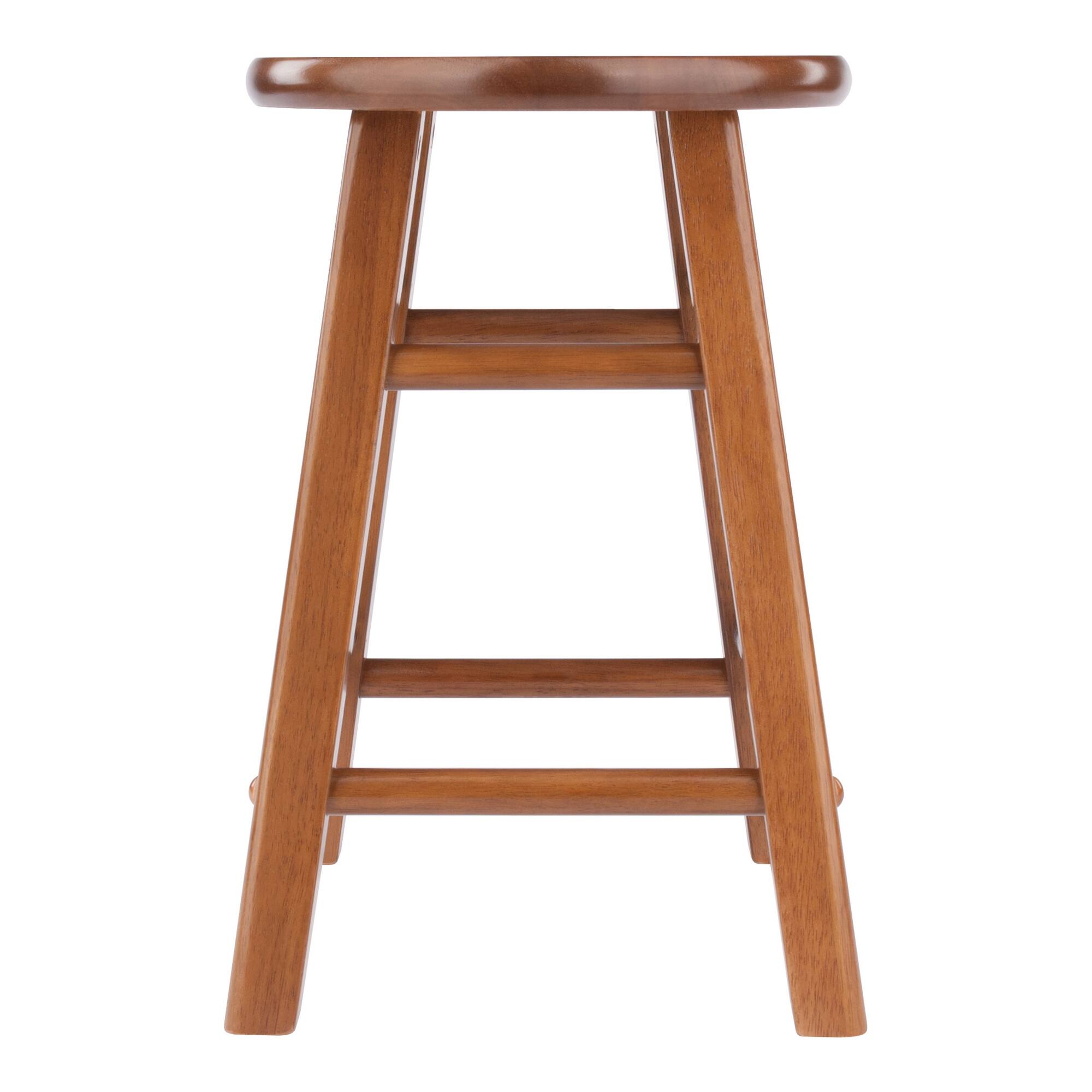 Alt View 1. Winsome Wood - Element 2-Pc Dining Stool Set - Teak.