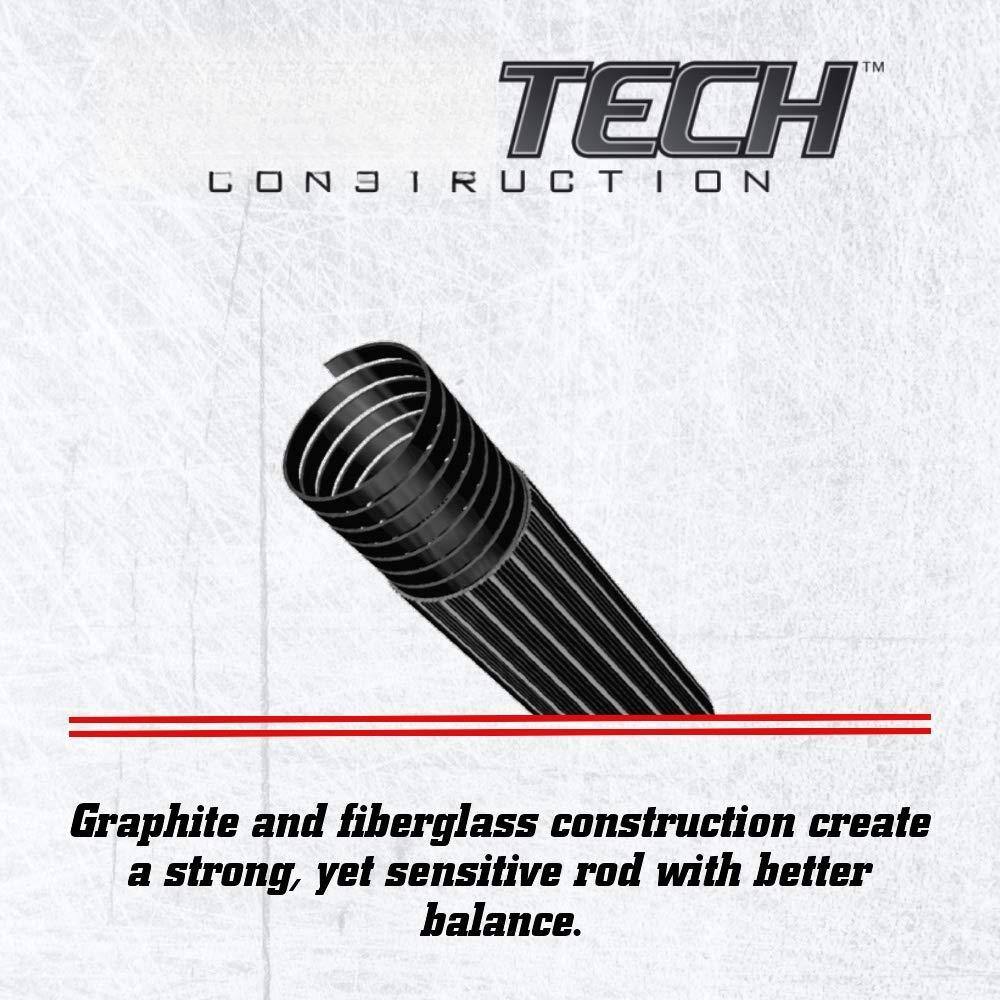 TM TECH CONSTRUCTION  
Graphite and fiberglass construction create a strong, yet sensitive rod with better balance.
