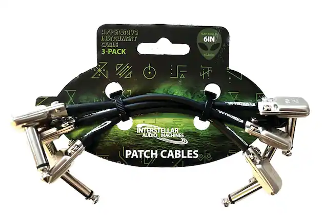 HYPERDRIVE INSTRUMENT CABLE 3-PACK
FLAT ANGLE 6IN (15.24cm)
INTERSTELLAR AUDIO MACHINES
PATCH CABLES