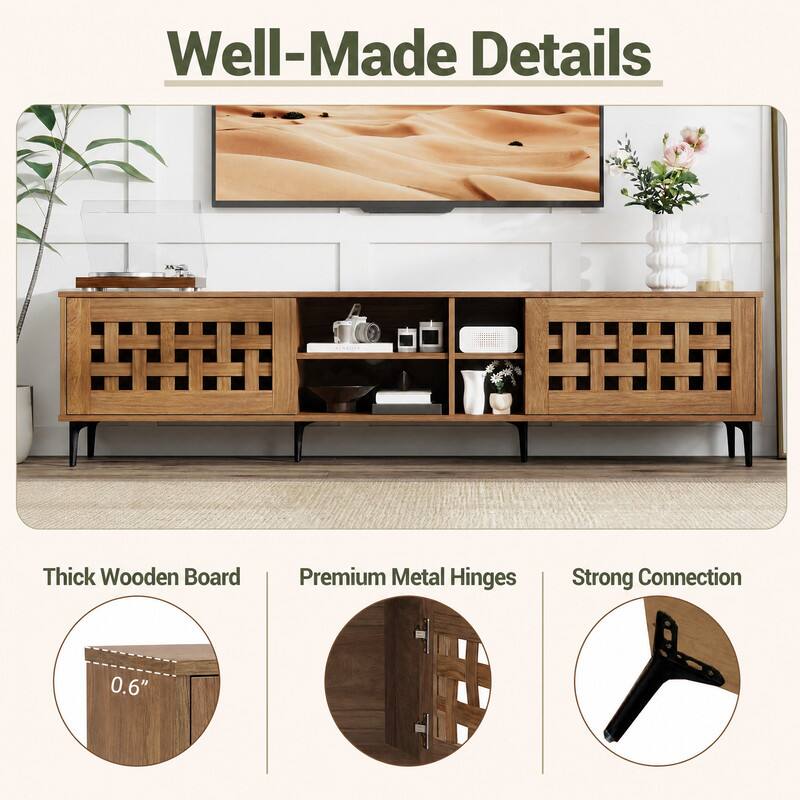 Well-Made Details

Thick Wooden Board
Premium Metal Hinges
Strong Connection

0.6"