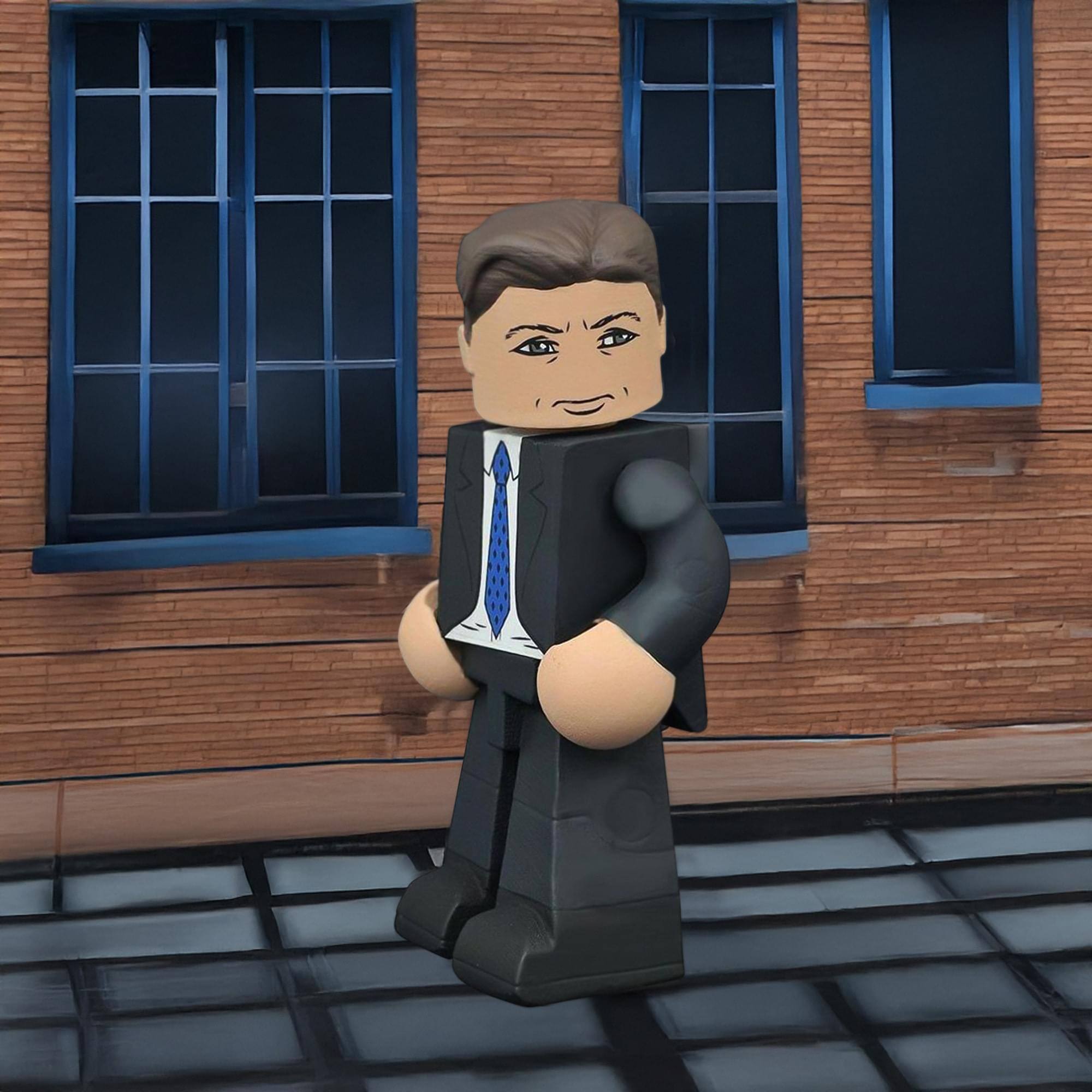 Alt View 10. Diamond Comic - The X-Files: 4" Fox Mulder Vinimate Vinyl Figure - Black/White.