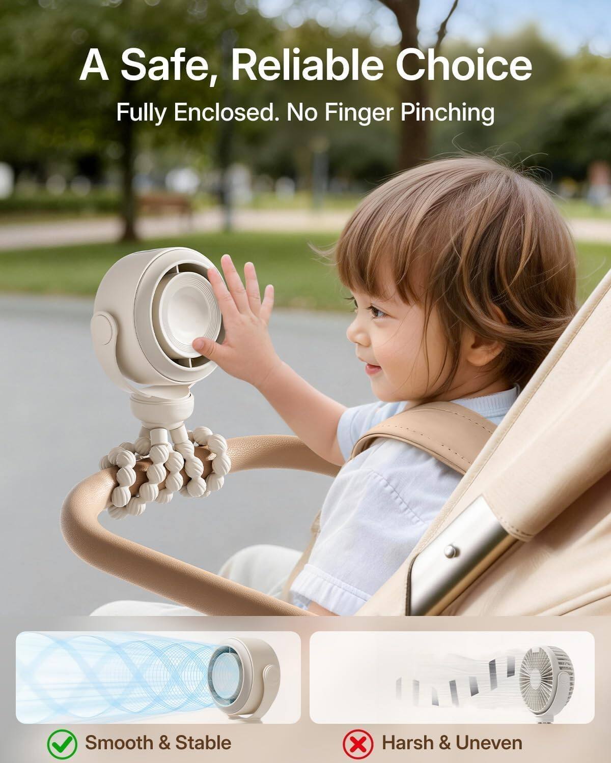 A Safe, Reliable Choice  
Fully Enclosed. No Finger Pinching  

Smooth & Stable  
Harsh & Uneven