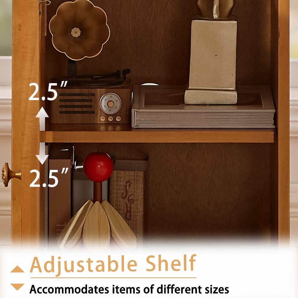 2.5"  
2.5"  
Adjustable Shelf  
Accommodates items of different sizes