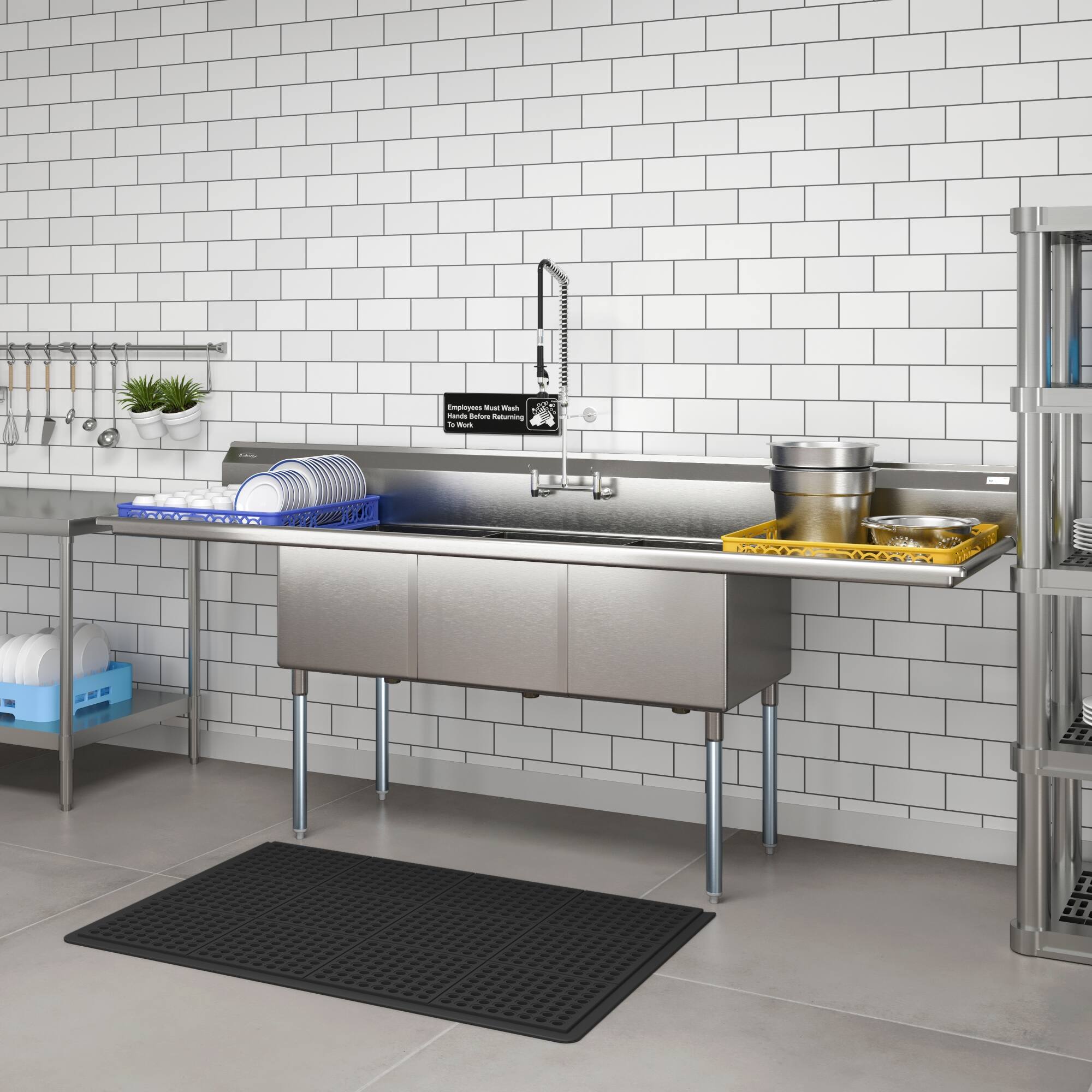 Employees Must Wash Hands Before Entering