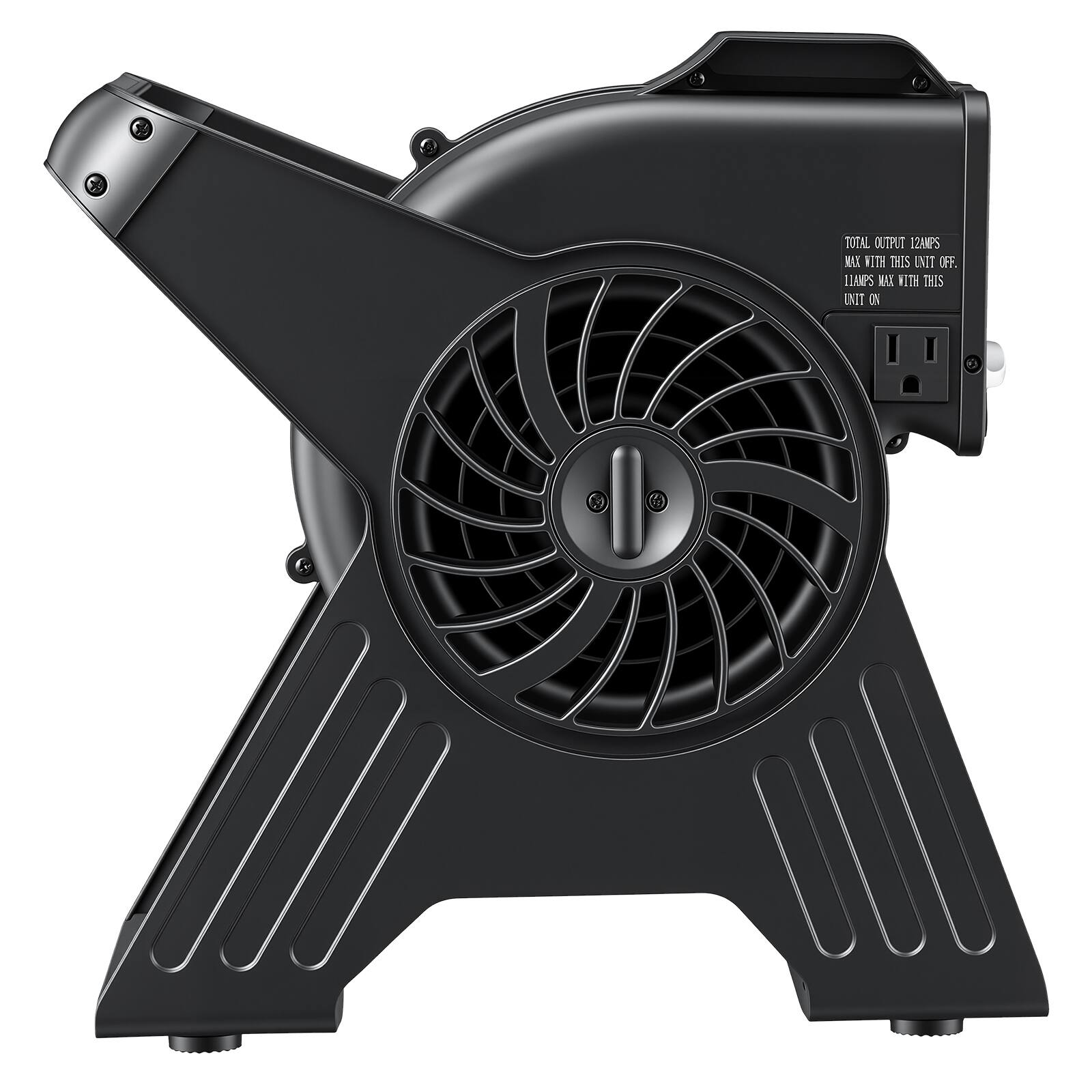 TOTAL OUTPUT 12AMPS MAX WITH THIS UNIT OFF. 11AMPS MAX WITH THIS UNIT ON