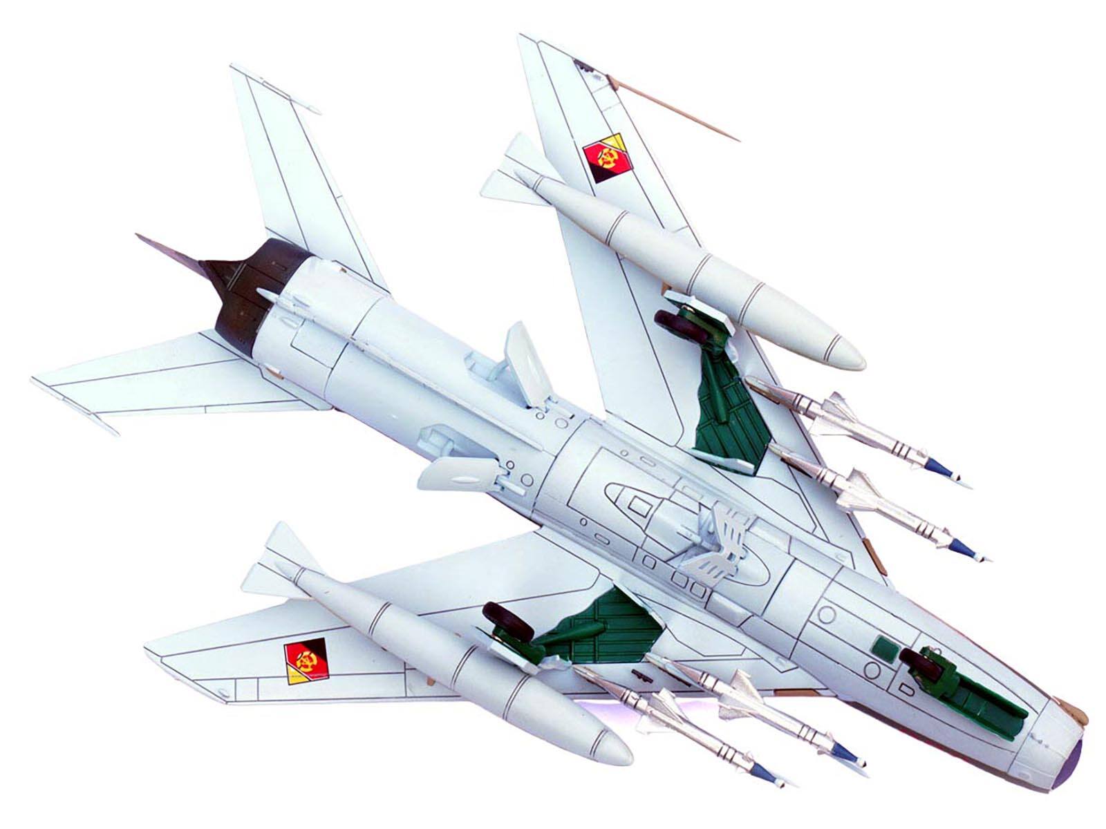 Alt View 1. Panzerkampf - Mikoyan-Gurevich MiG-19PM Farmer-E Fighter Aircraft "Red 335" East German Air Force 1/72 Diecast Model by Panzerkampf - Multicolor.