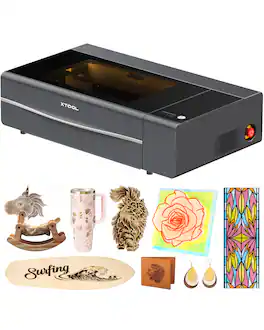 xTool - P2S 55W CO2 Laser Cutter, Smart Desktop CO2 Laser Engraver and Cutter Machine, Dual Smart 16MP Cameras